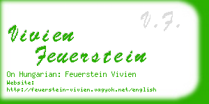 vivien feuerstein business card